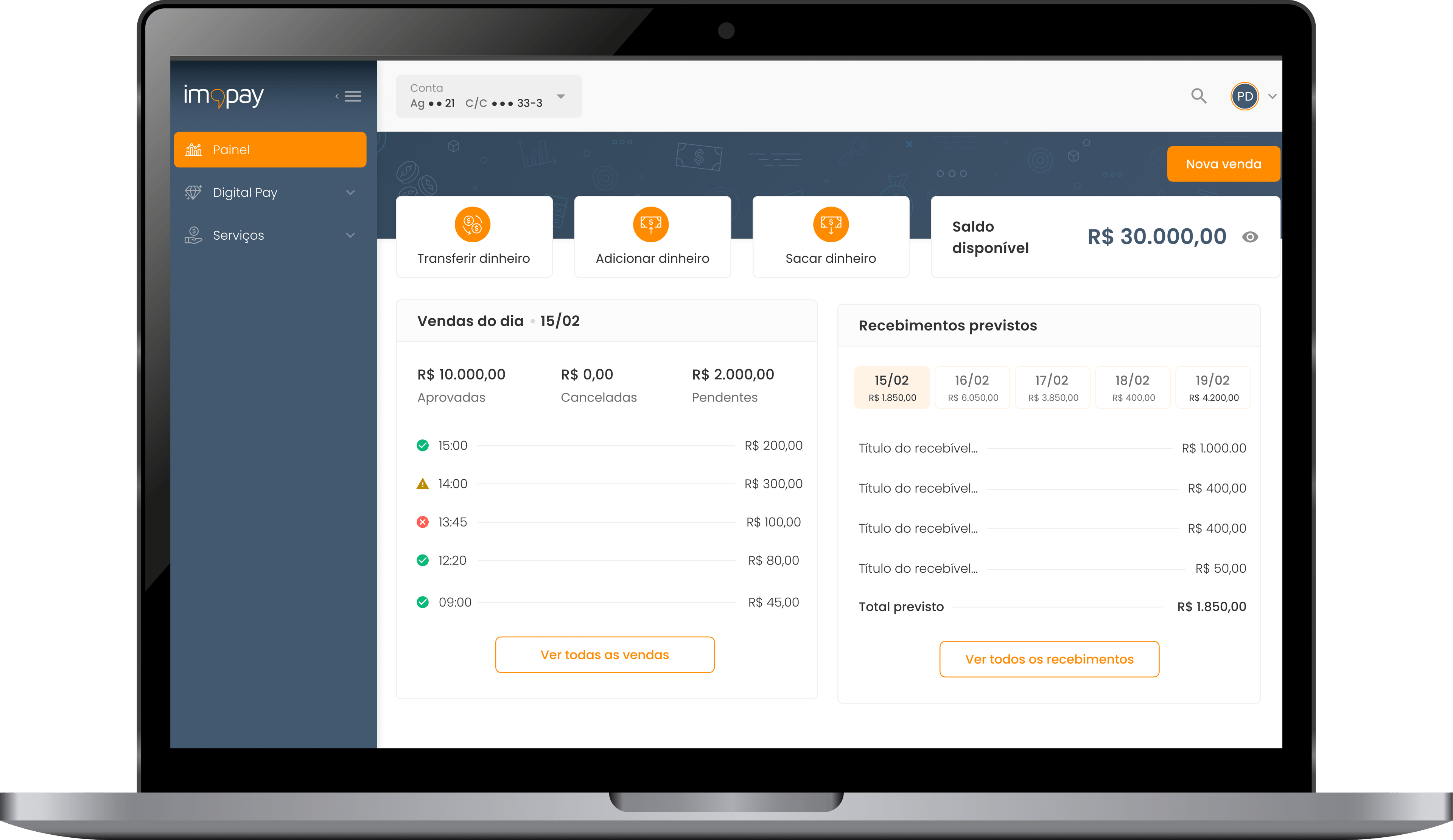 Dashboard IM Pay