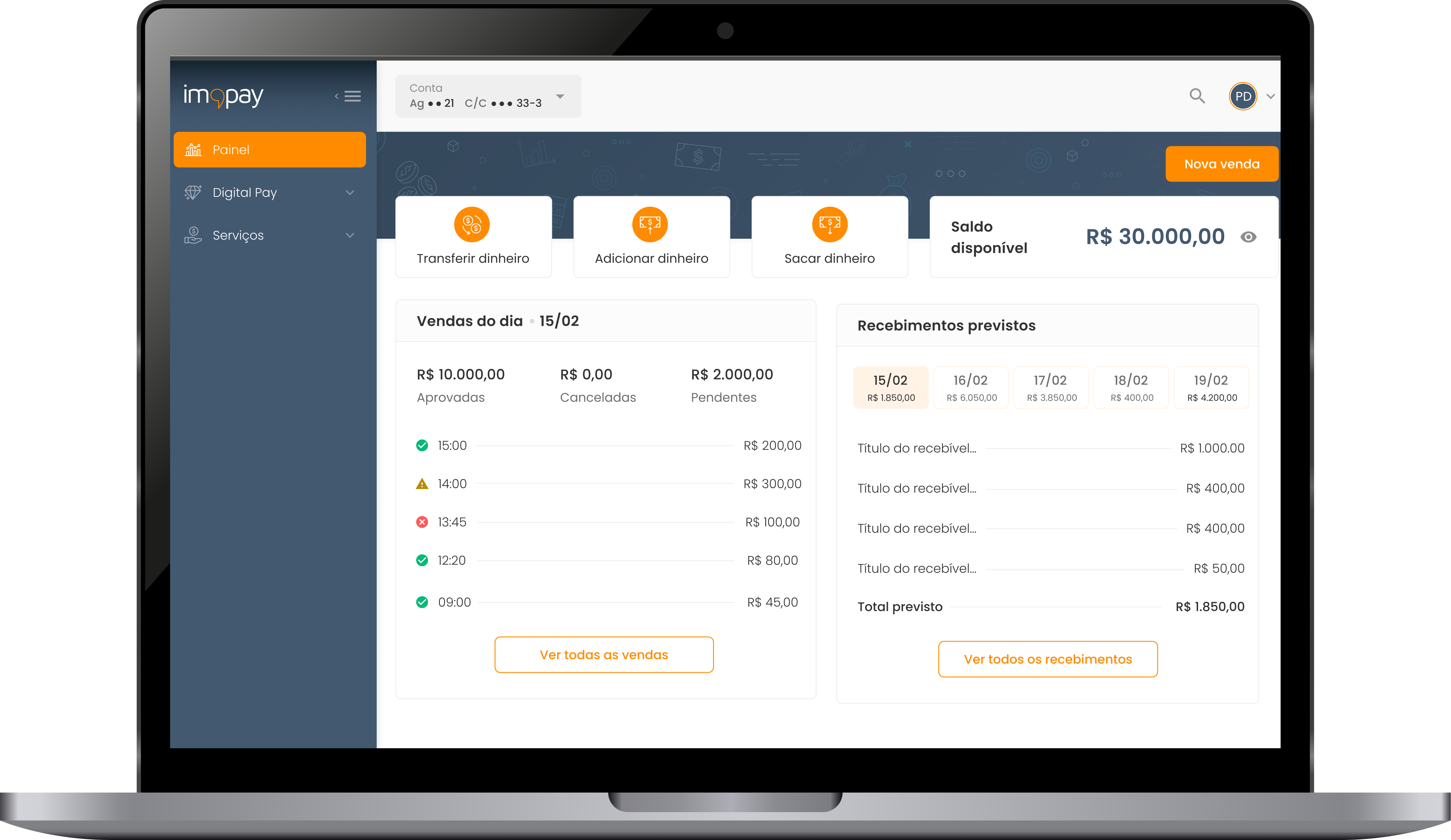 Dashboard IM Pay